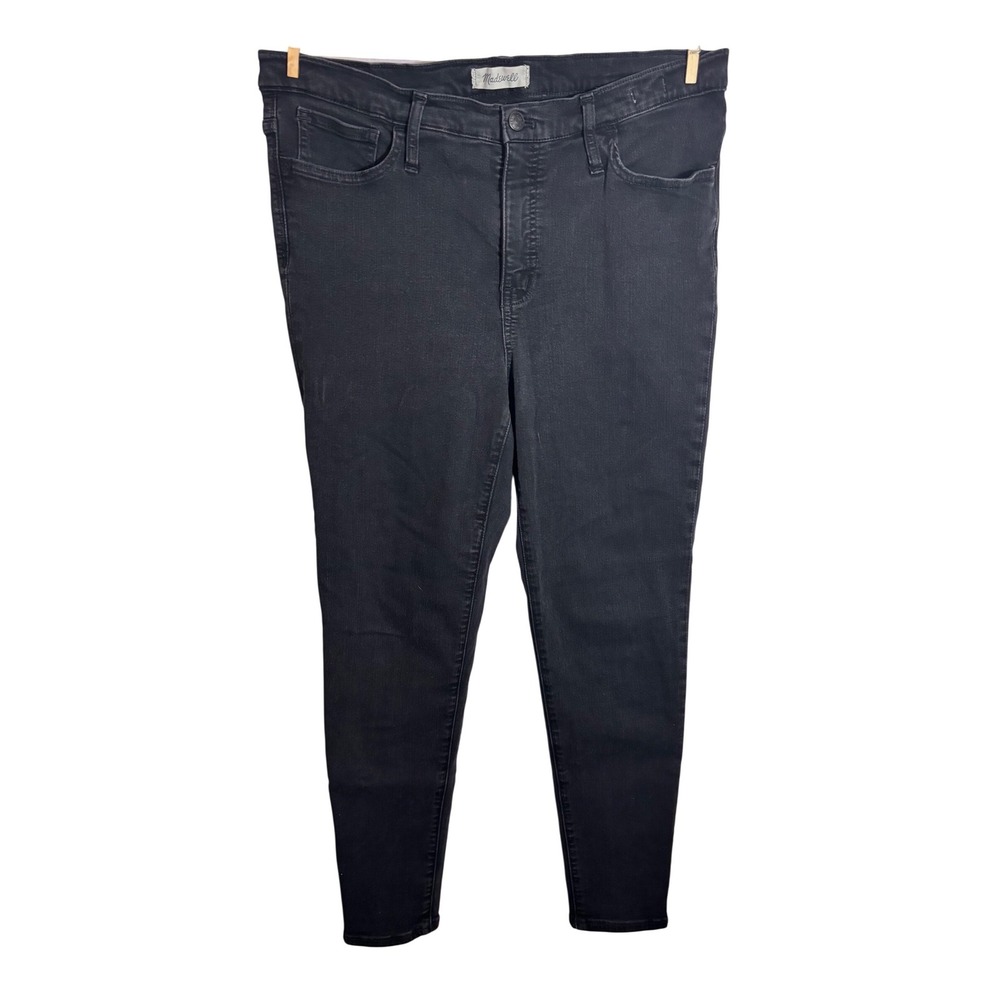 Madwell Roadtripper Black Wash High-Rise Denim Skinny Jeans Size 32‎ - Picture 2 of 5